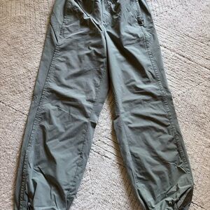 Avalanche Sage Green Elastic Waist Cargo Pants
